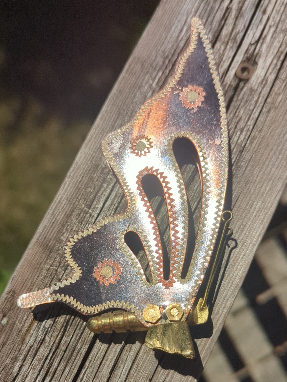 Hand Crafted Metal Butterfly - Picture 3 of 8
